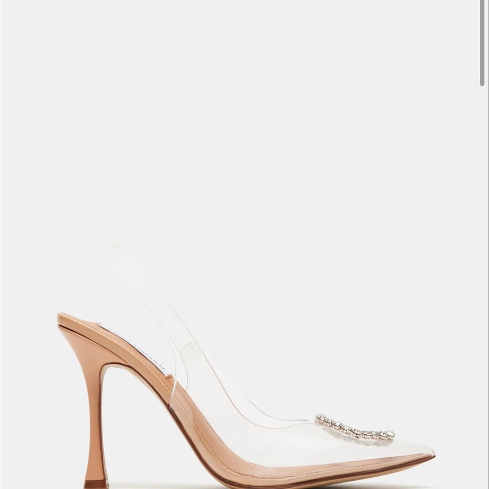 Steve Madden Clear Beignet- Size 7- never worn